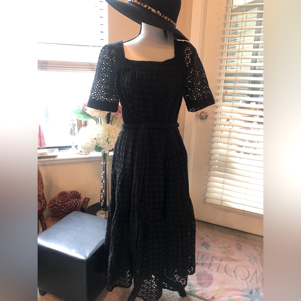 Anthropologie. Maeve black dress. NWT. Size small.